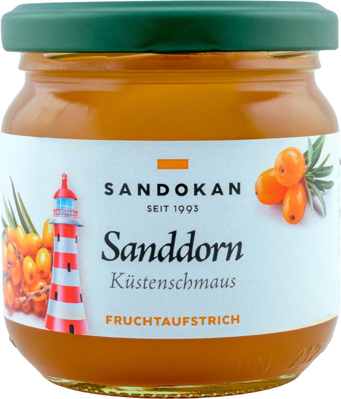Fruchtaufstrich Sanddorn-Küstenschmaus mit Rum 225 g