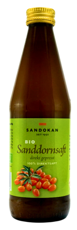 BIO-Sanddorn-Saft direkt gepresst 100 % 0,33L