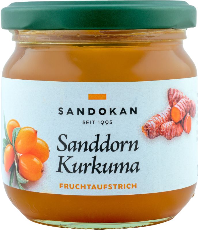 Sanddorn-Kurkuma Fruchtaufstrich 225 g
