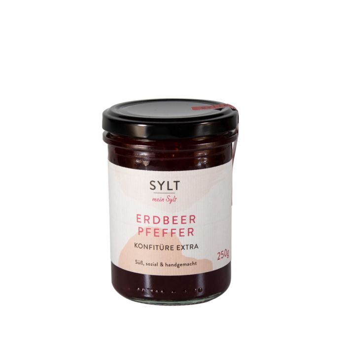 Mein Sylt - Erdbeer / Pfeffer Konfitüre 250g
