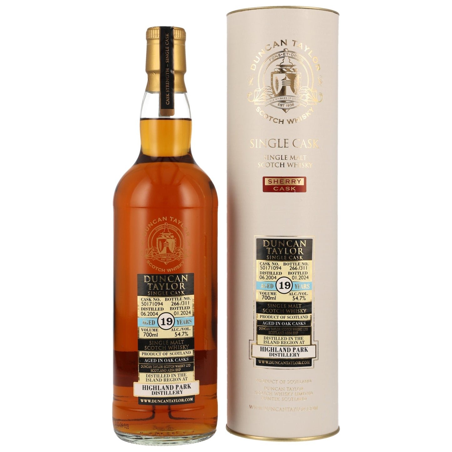 Highland Park 19 2004/2024 - Duncan Taylor - Single Sherry Cask #50171094