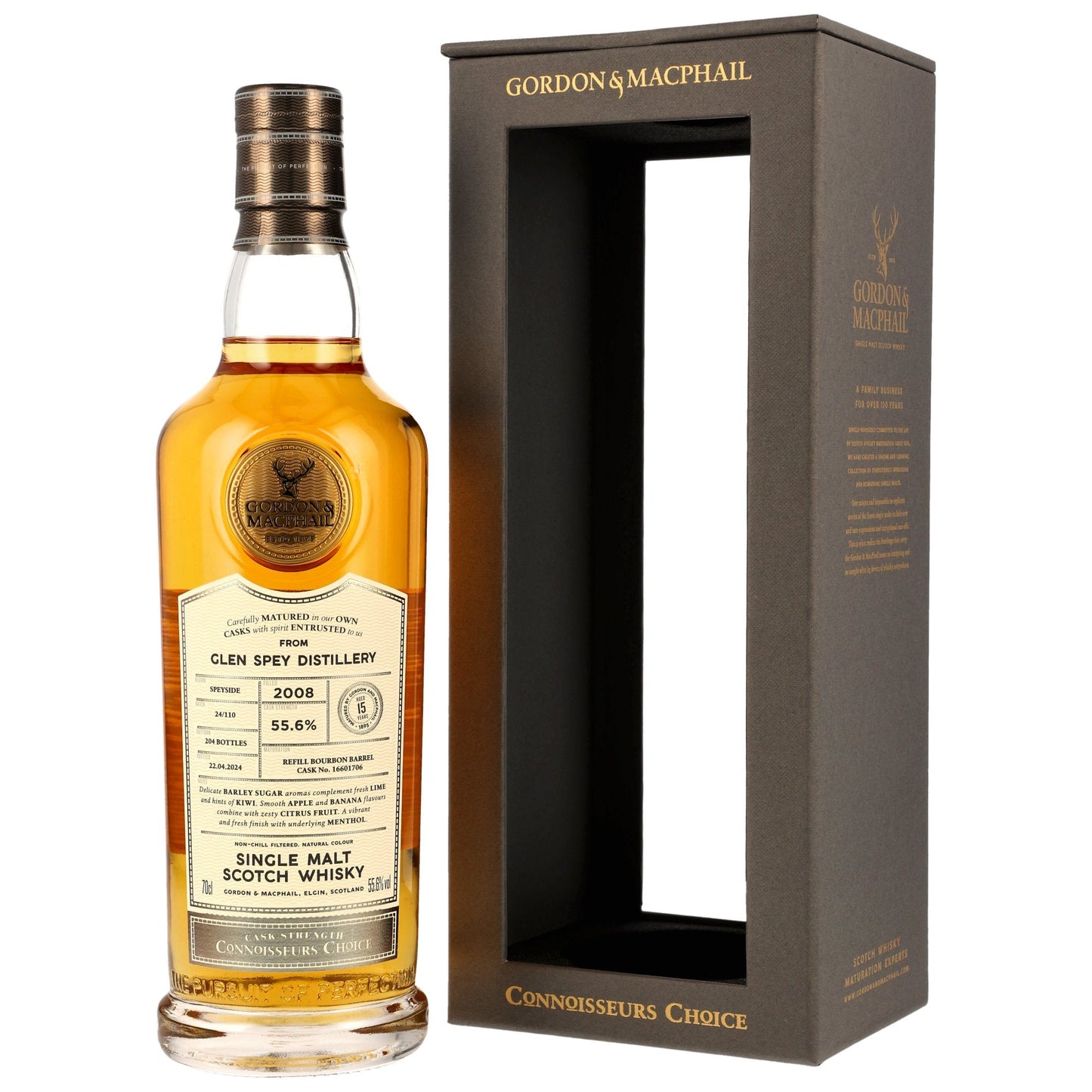 Glen Spey 15 2008/2024 - Gordon & MacPhail - Refill Bourbon Barrel #16601706