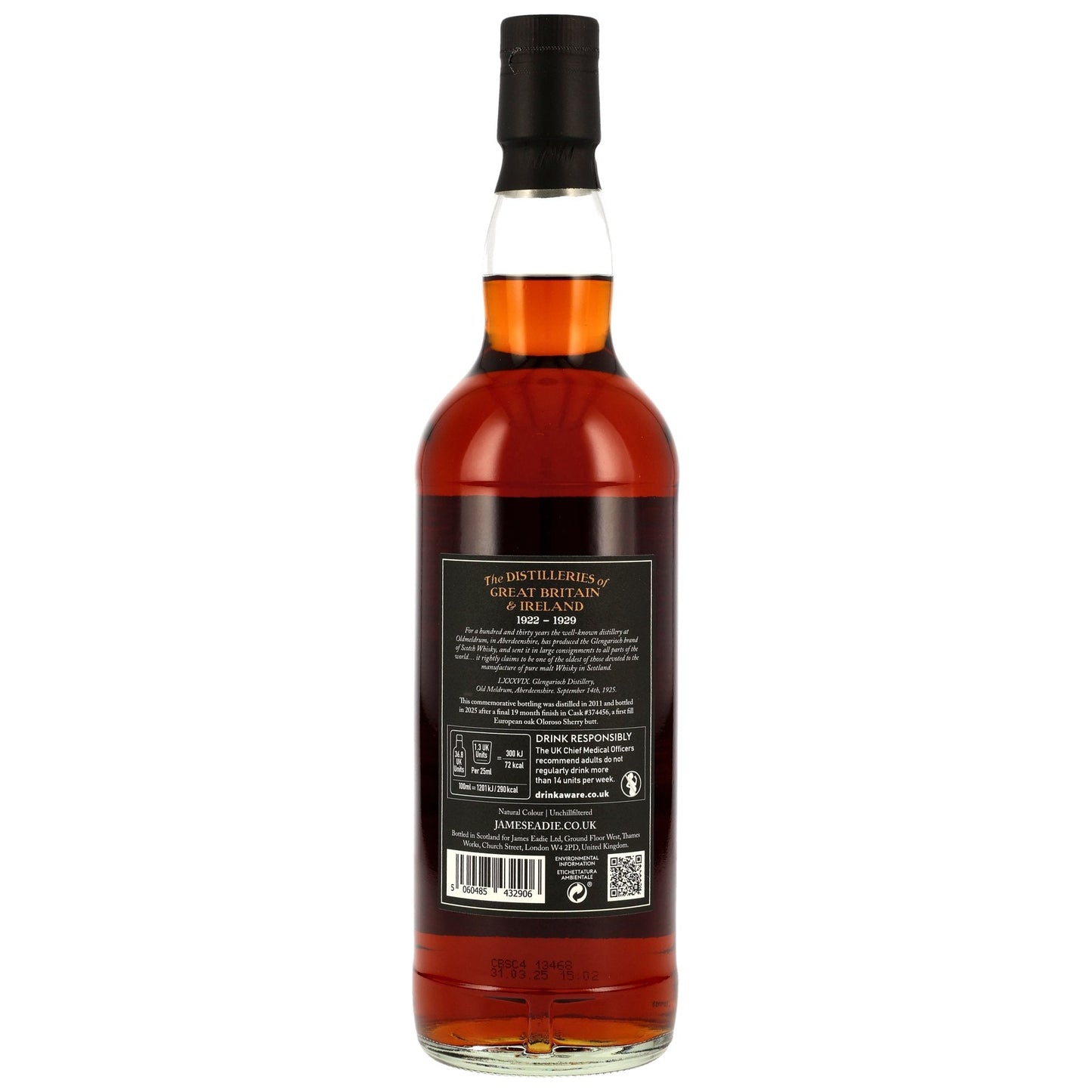 Glen Garioch 13 2011/2025 - James Eadie - Oloroso Butt #374456