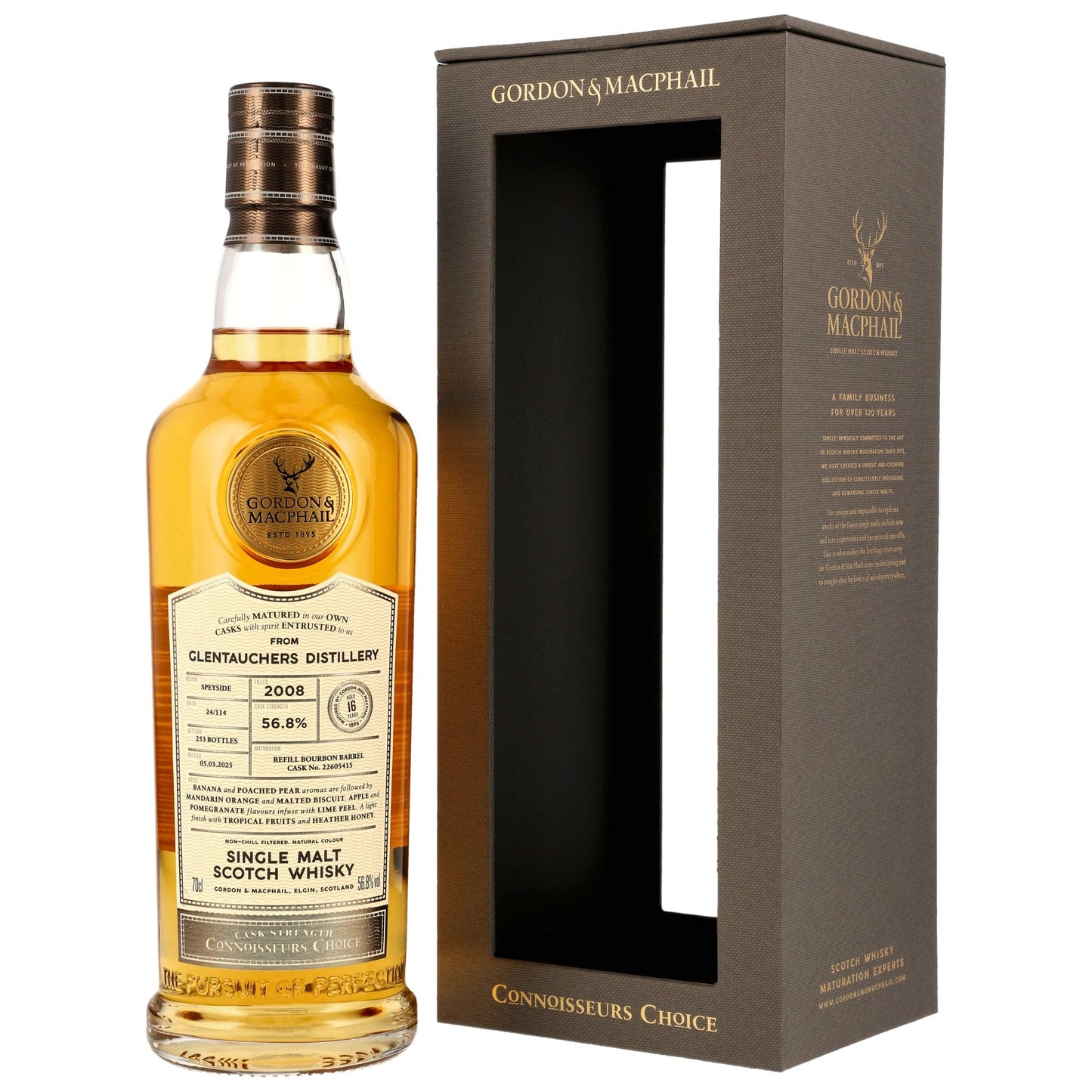 Glentauchers 16 2008/2025 - Gordon & MacPhail - Refill Bourbon Barrel 22605415