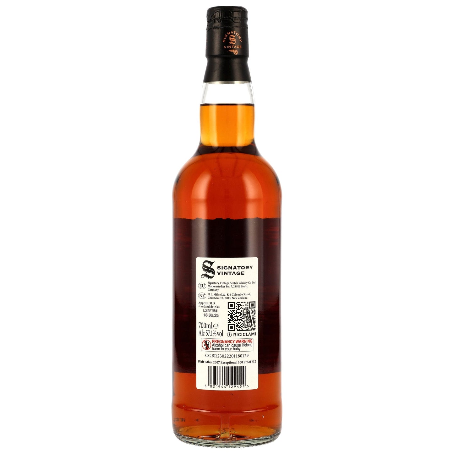 Blair Athol 17 2007/2025 - Signatory Vintage - 100 PROOF Exceptional Cask Edition #12