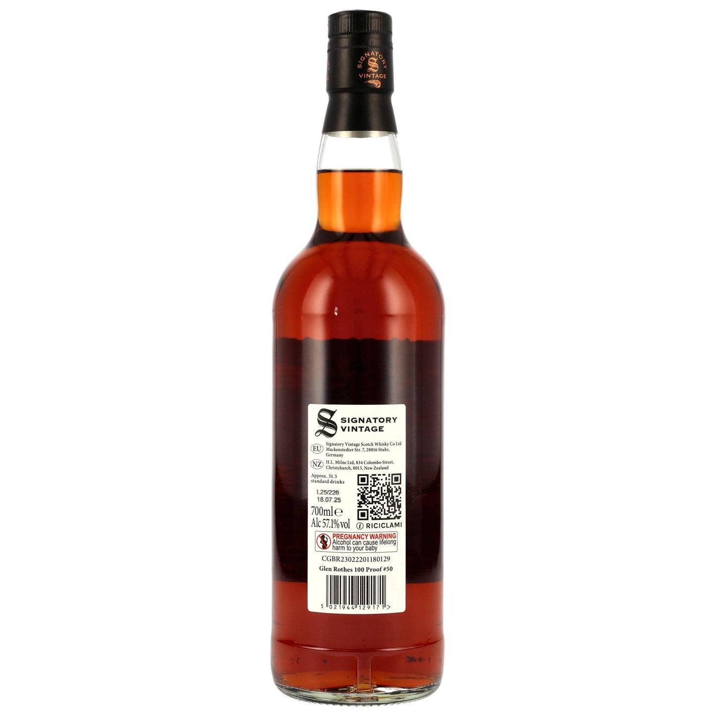 Glenrothes 10 2015/2025 - Signatory Vintage - 100 PROOF #50