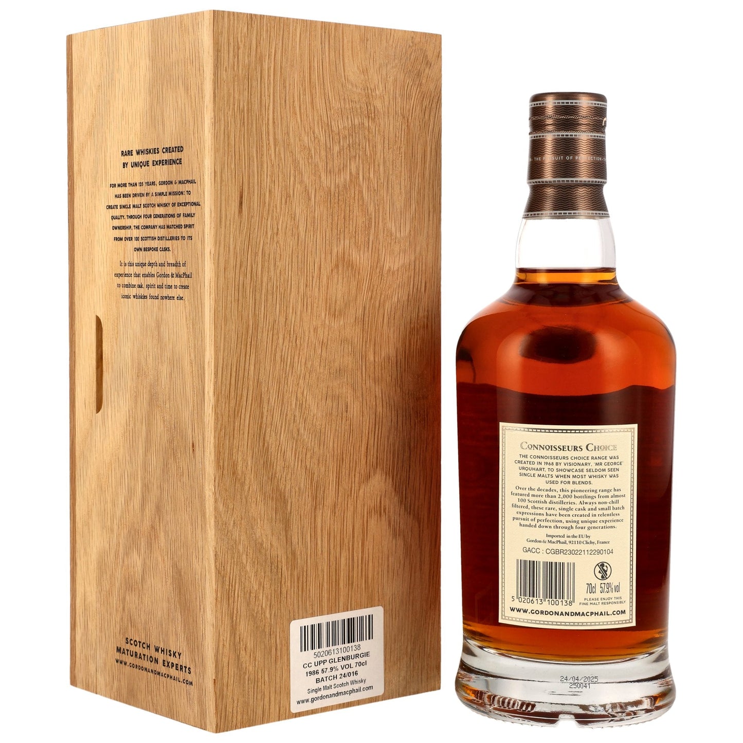 Glenburgie 38 1986/2025 - Gordon & MacPhail Connoisseurs Choice - Refill American Hogshead #10307