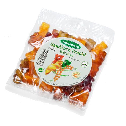 BIO-Sanddorn-Fruchtbärchen 100g (Fruchtgummis)