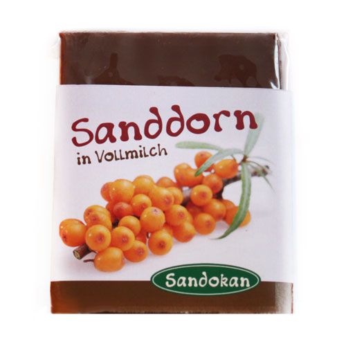 Sanddorn in Vollmilchschokolade 75 g
