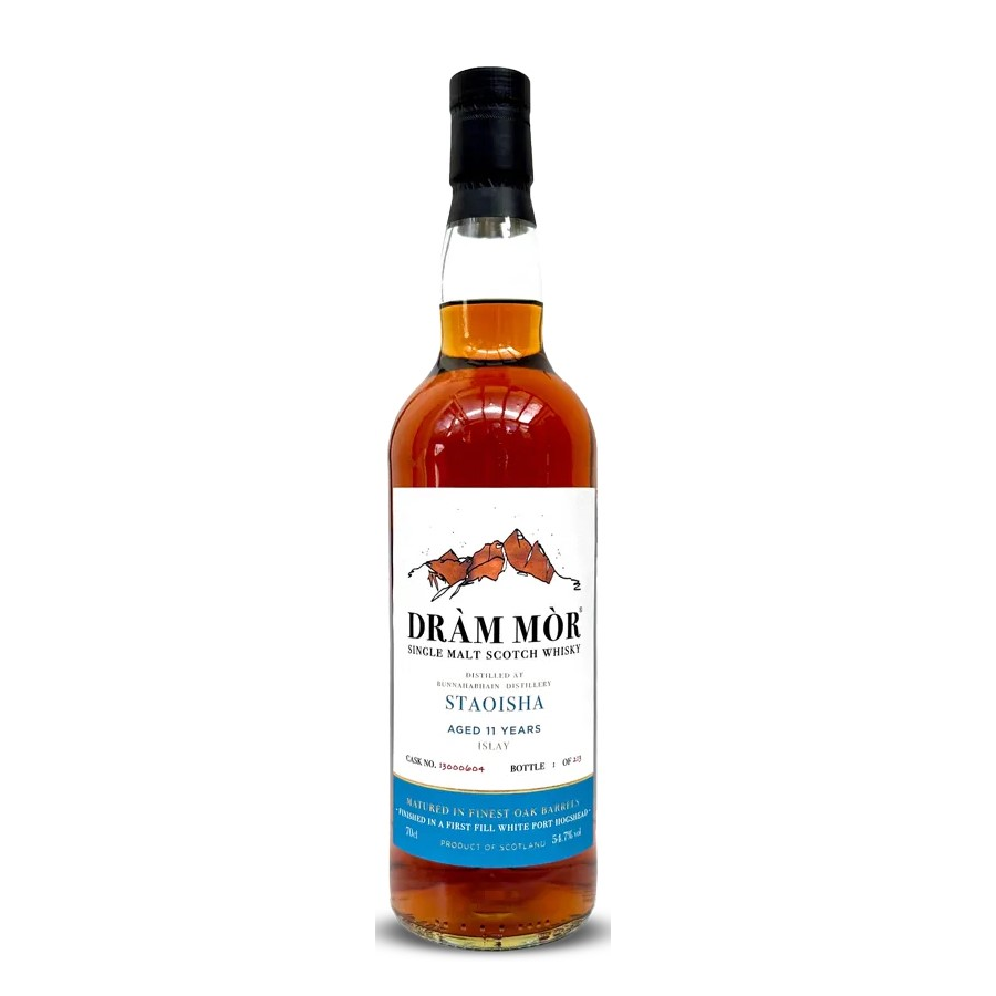 Staoisha (Bunnahabhain) 11 2013/2025 - Dràm Mòr - 1st Fill White Port Finish