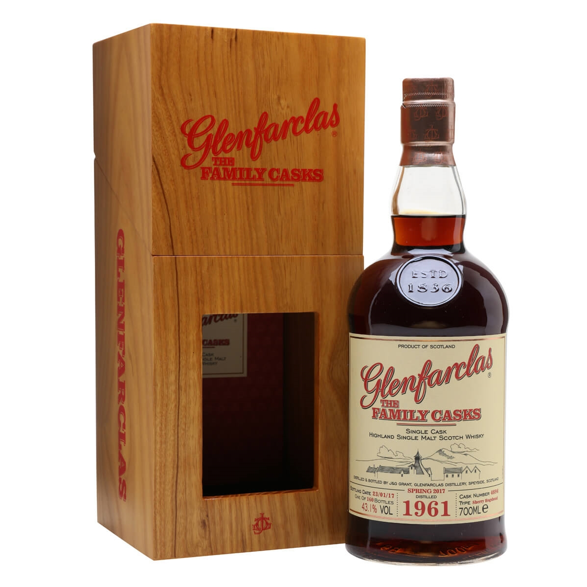 Glenfarclas 1961/2017 - The Family Caks - Release Sp17 #4896