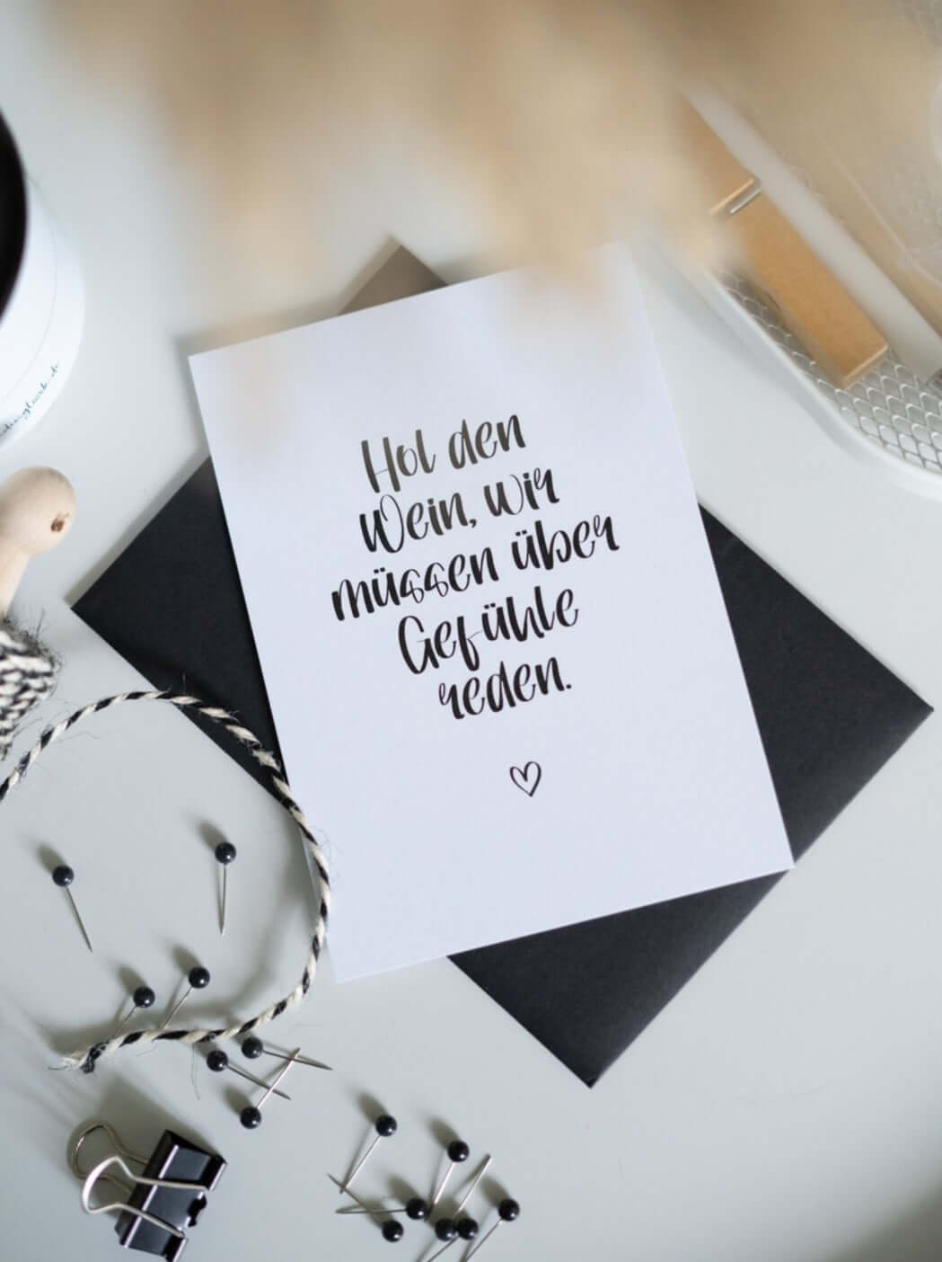 Hol den Wein · Postkarte