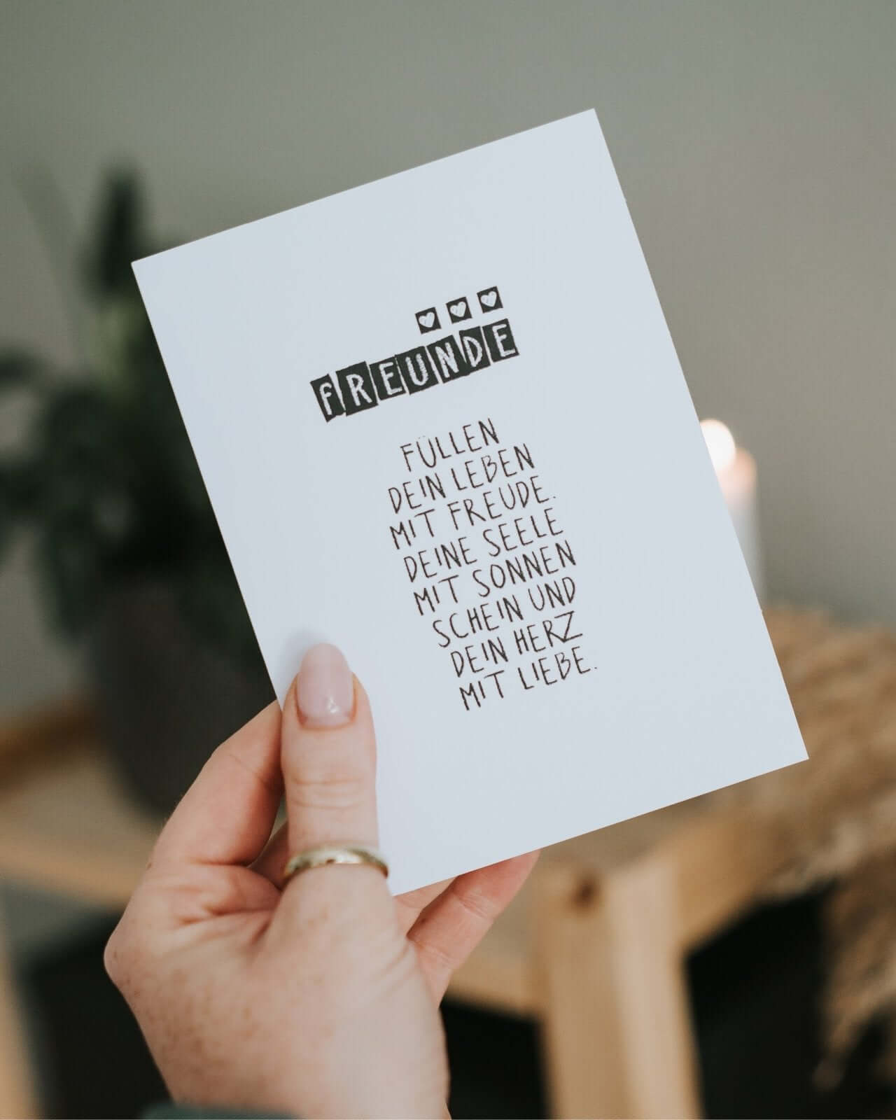 Freunde · Postkarte