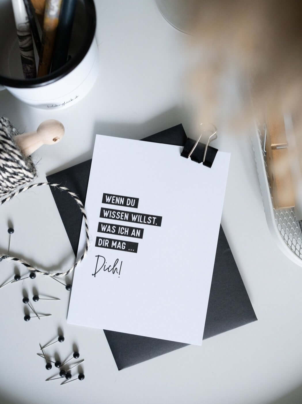 Ich mag dich · Postkarte