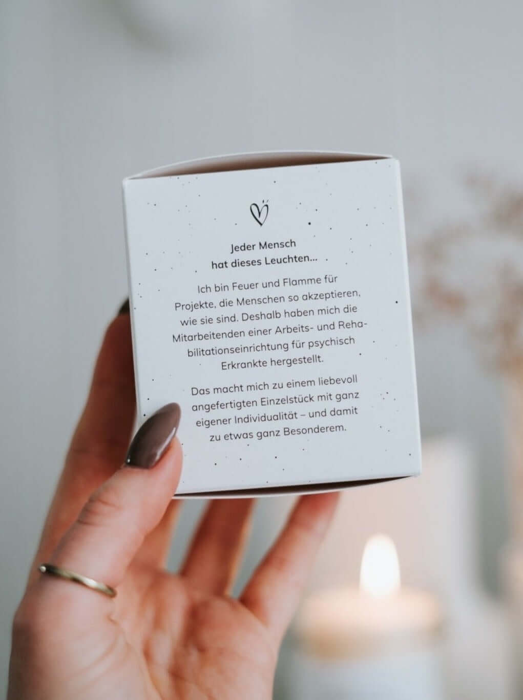 Kleine Umarmung · Kerze