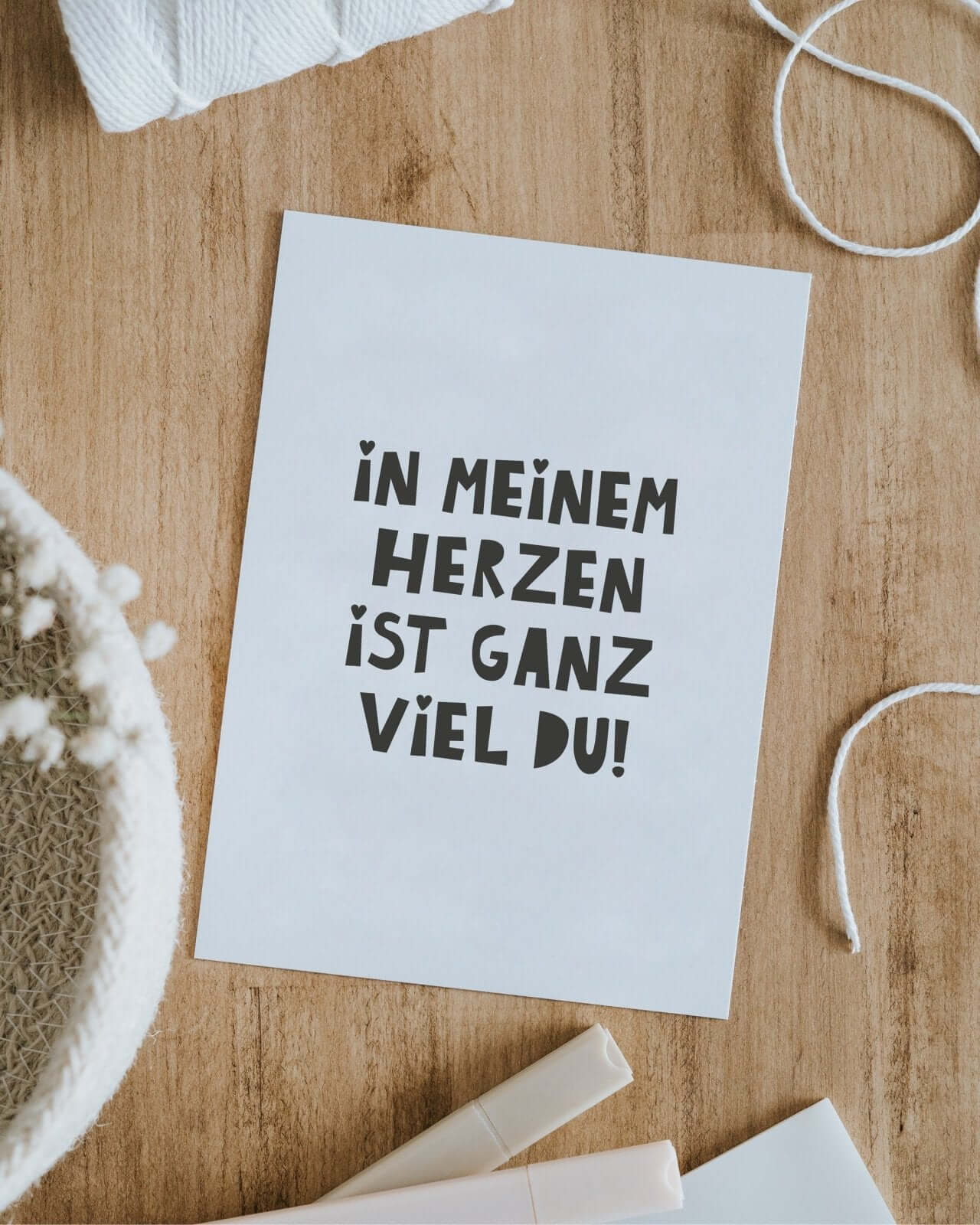 In meinem Herzen · Postkarte