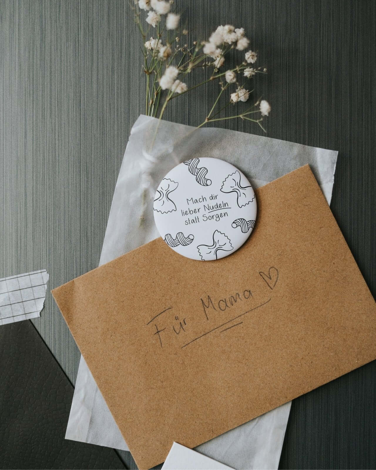 Nudeln statt Sorgen · Magnet · groß