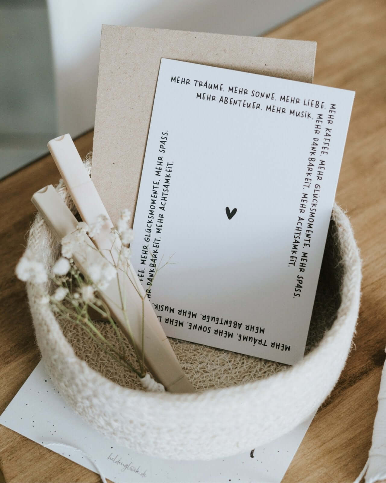 Mehr Träume · Postkarte