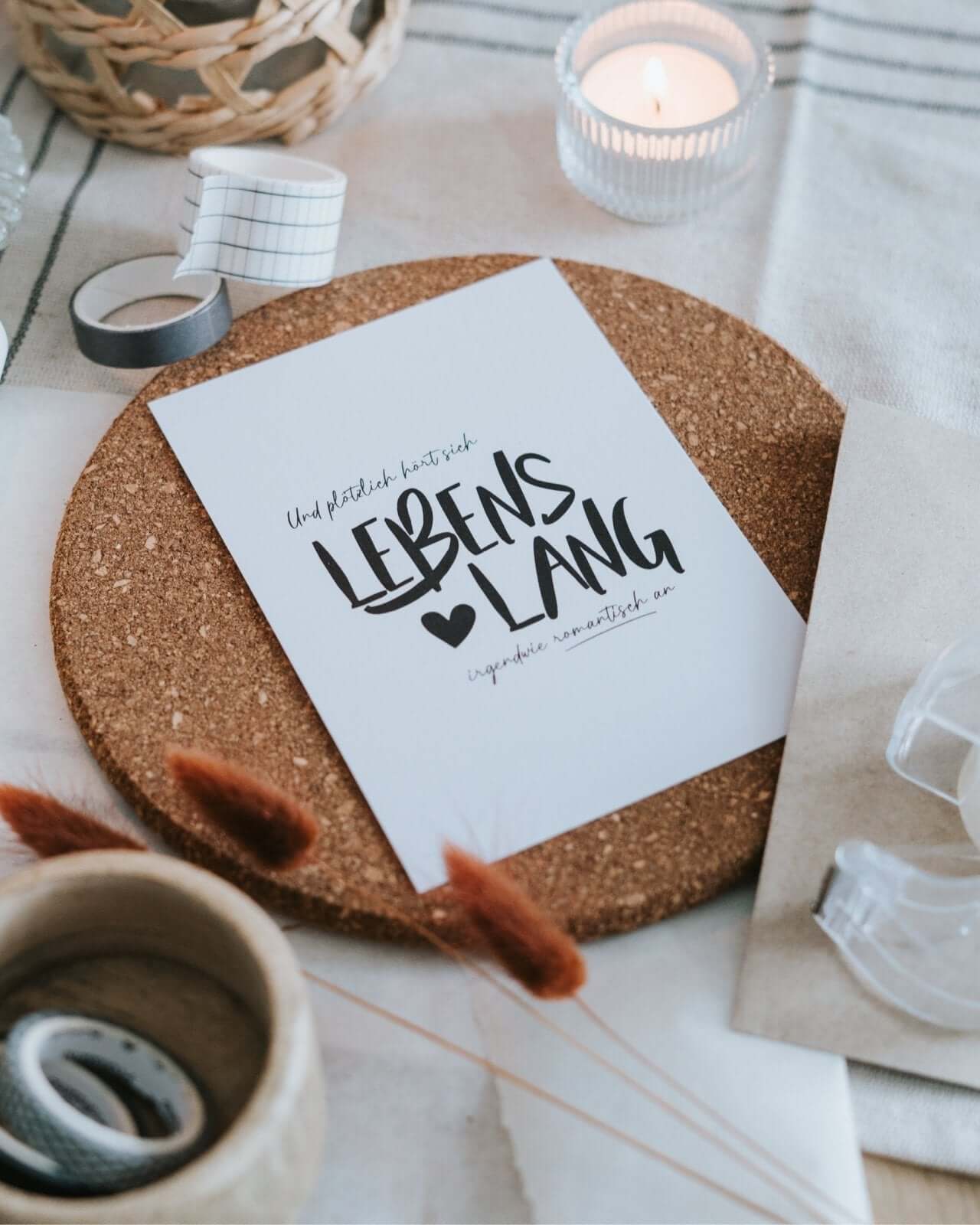 Lebenslang · Postkarte