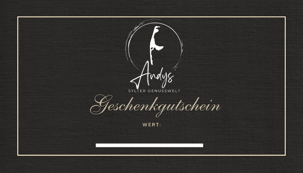 Andys Sylter Genusswelt Gutschein für den Online Shop