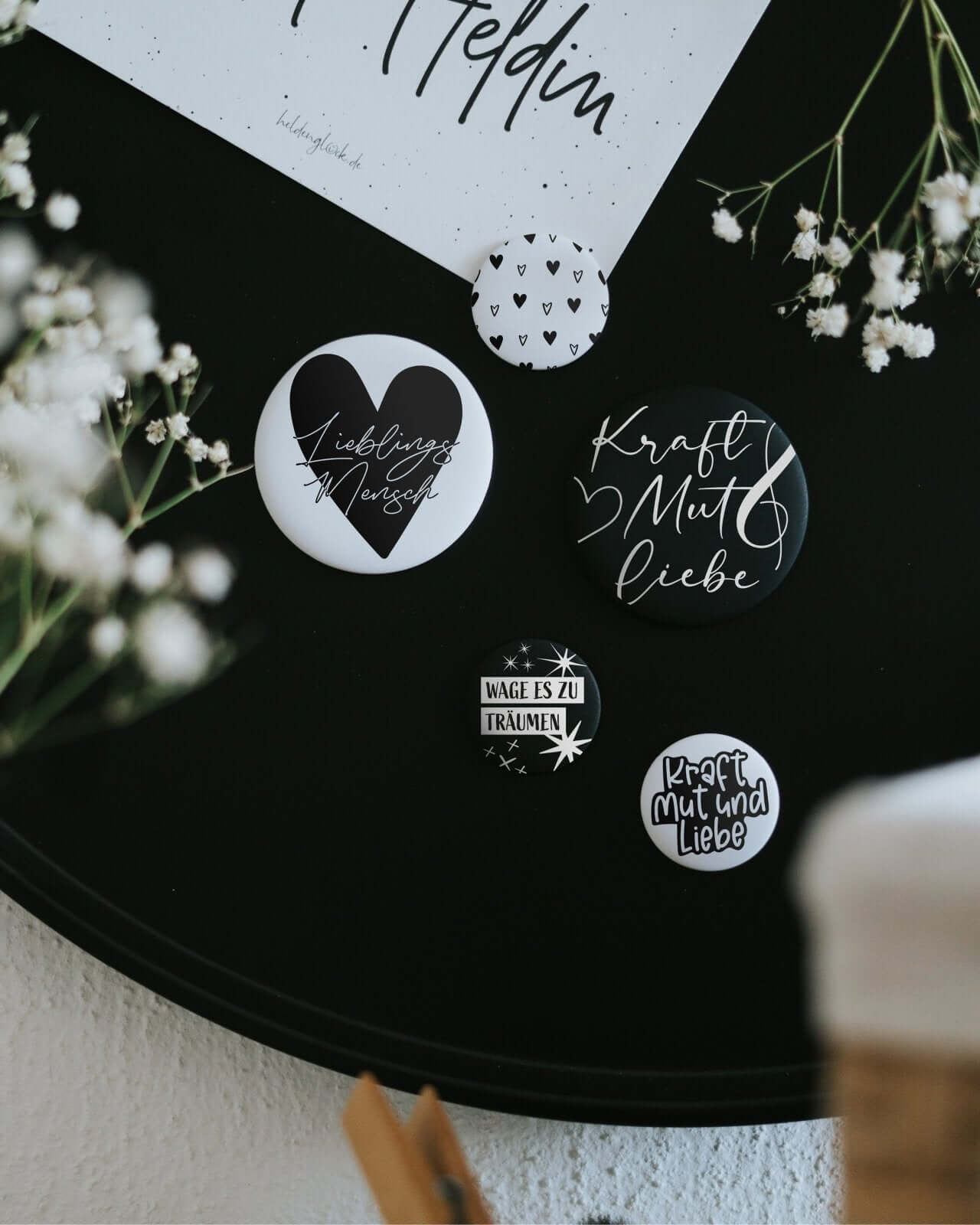 Kraft Mut und Liebe · Magnet · klein