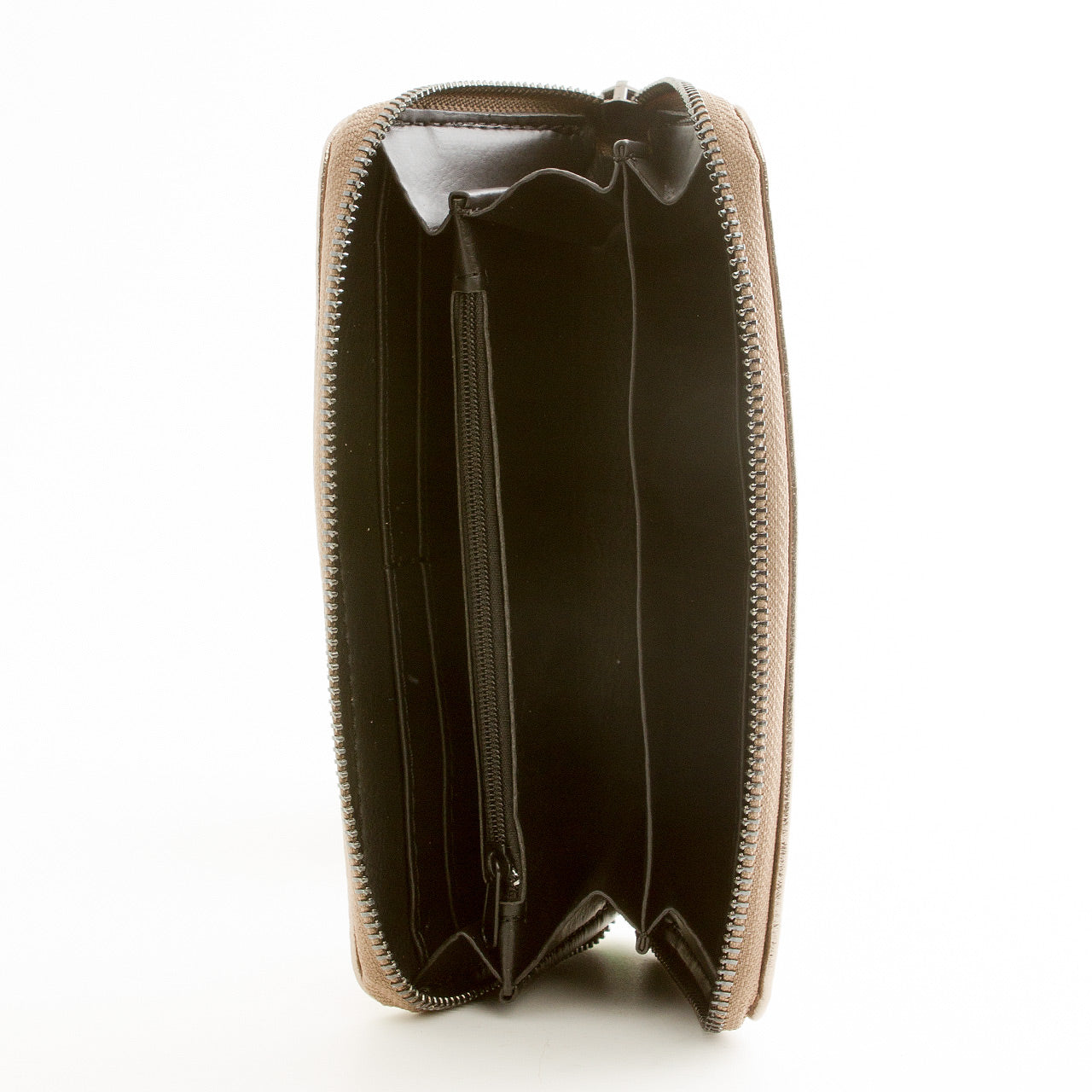 Leder Portemonnaie Metallic Bronze