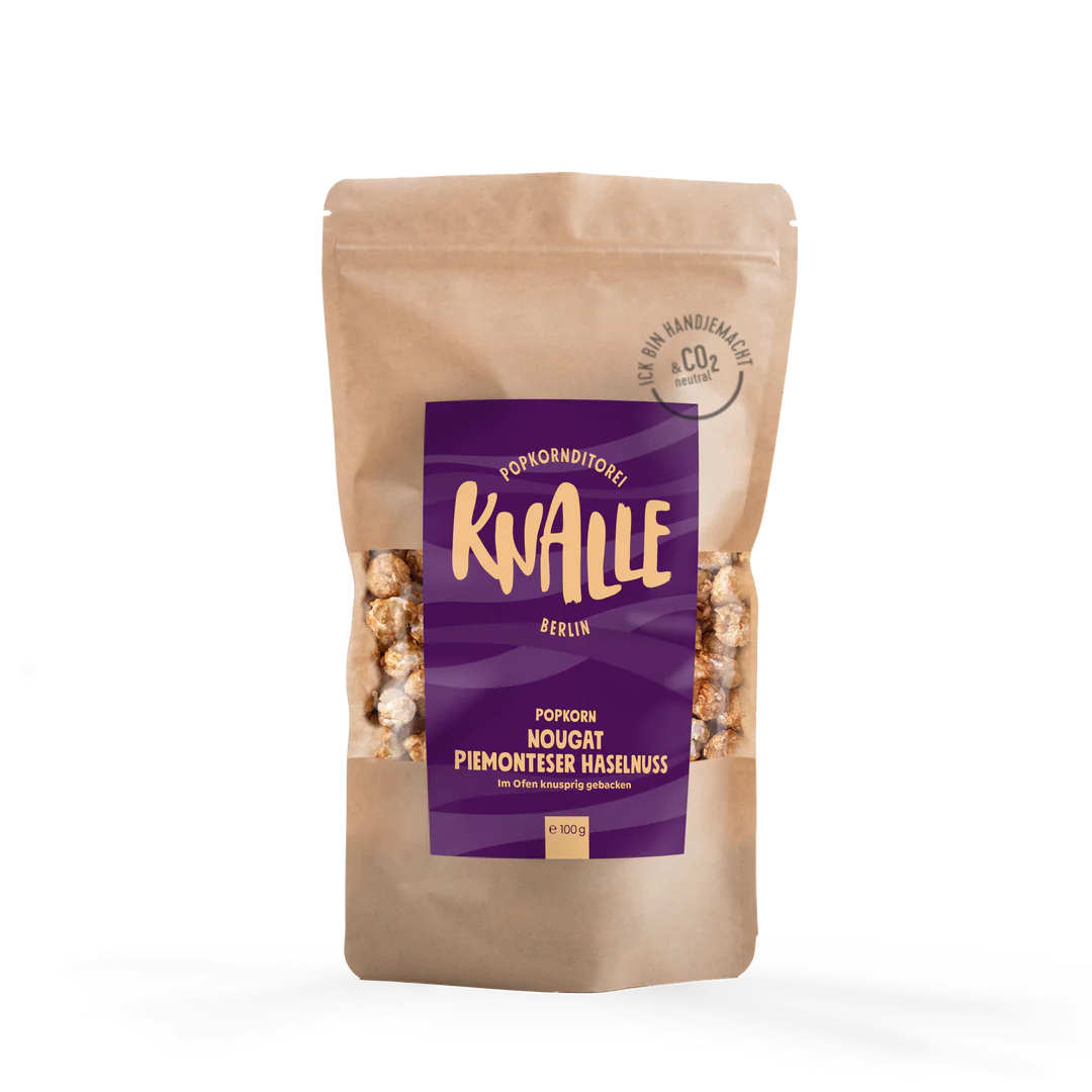 Knalle Popcorn - Nougat Piemonteser Haselnuss Popcorn – saisonal limitiert