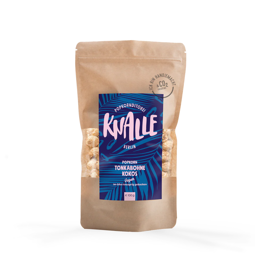Knalle Popcorn - Tonkabohne Kokos Popcorn – vegan