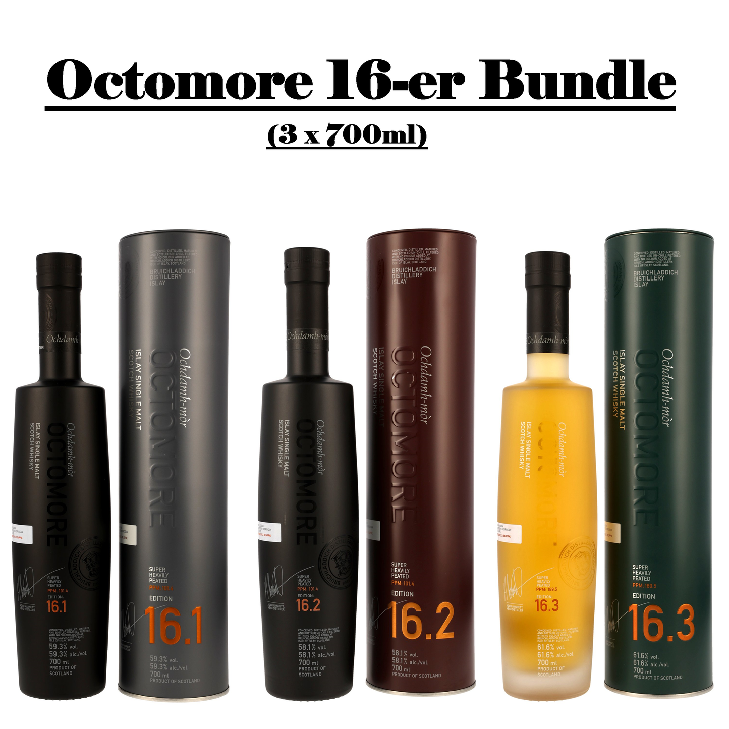 Octomore 16-er Bundle (3x700ml)