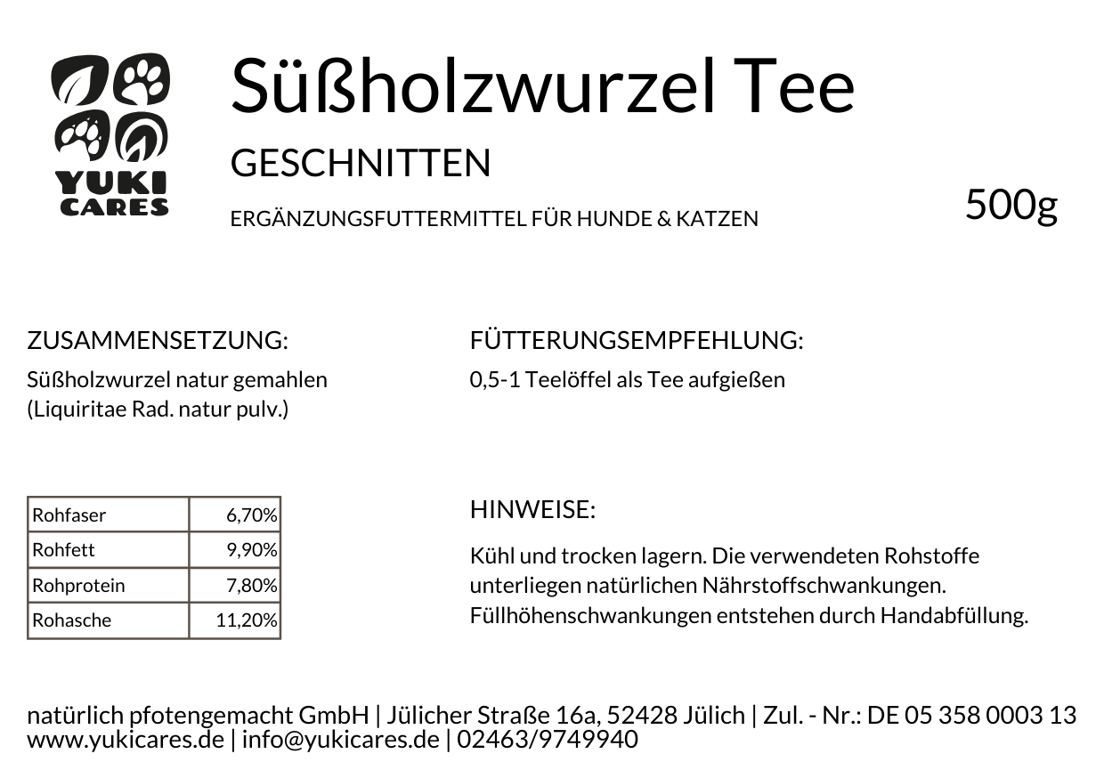 Süßholzwurzel geschnitten 500g