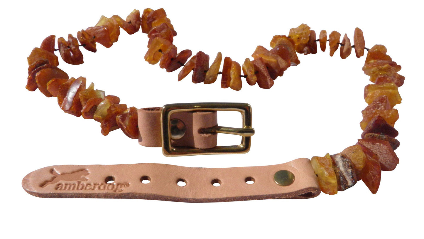 Hunde Bernsteinkette SuperFlex B.Ware