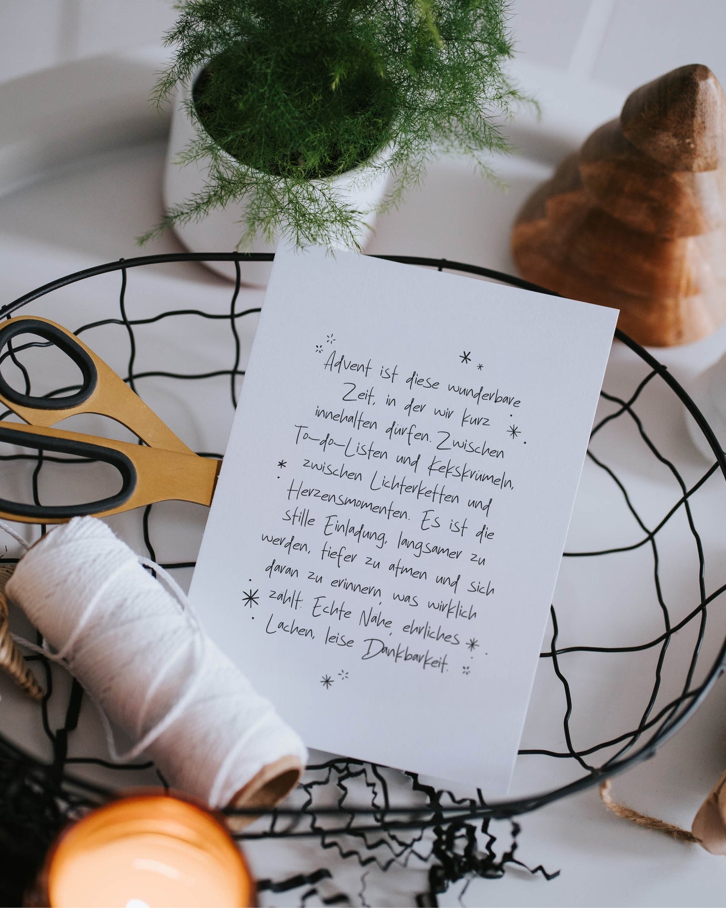 Adventszeit · Postkarte