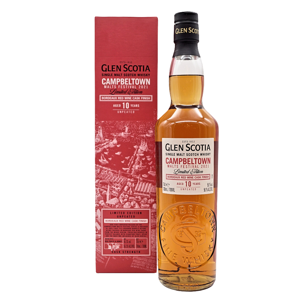Glen Scotia 10 - Bordeaux Red Wine Cask Finish - Festival 2021