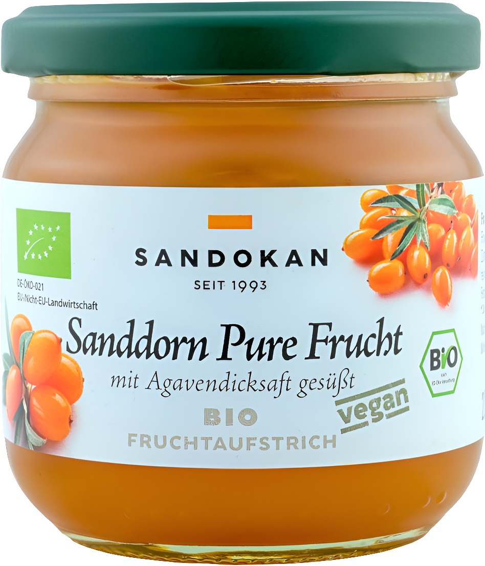 BIO-Sanddorn-Fruchtaufstrich "Pure Frucht" 225 g