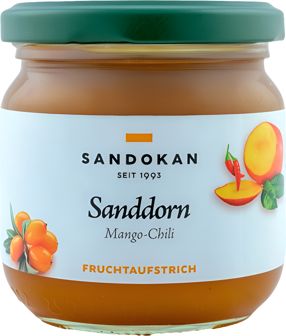 Fruchtaufstrich Sanddorn Mango-Chili 225 g