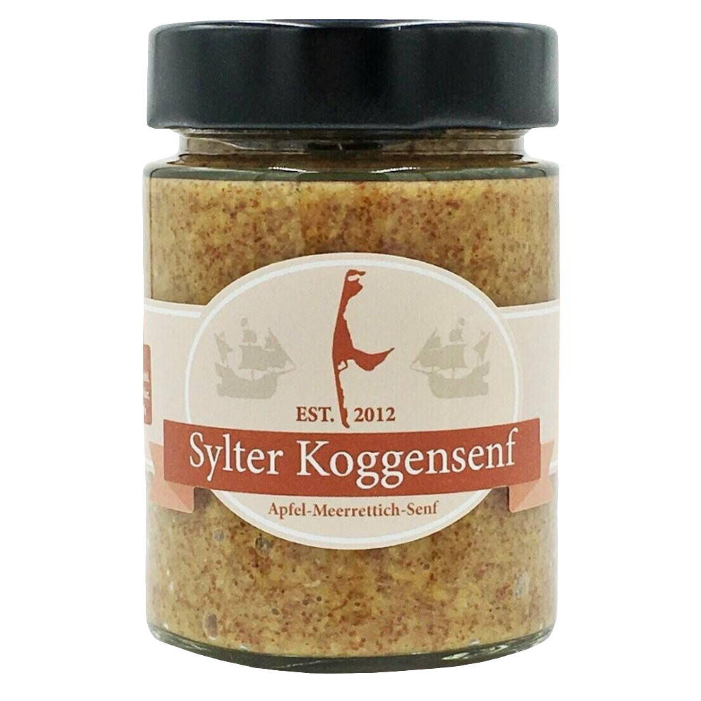 Sylter Koggensenf - "Apfel-Meerrettichsenf" , 190 gr.