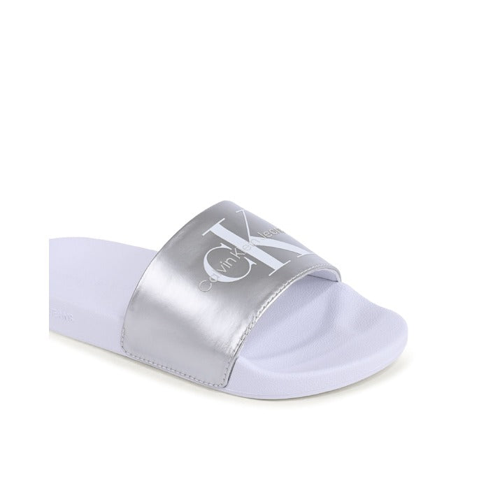 Calvin Klein - Calvin Klein Damen Flip Flops WEISS YW0YW012430K9