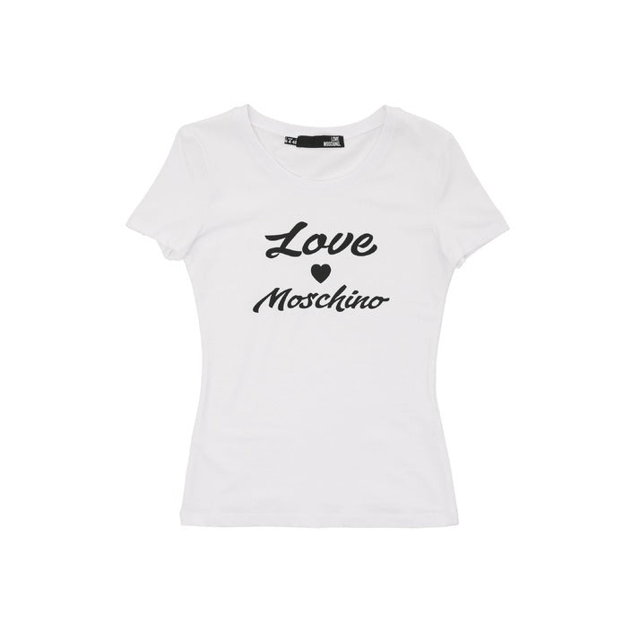 Love Moschino - Love Moschino Damen T-Shirt W 4 H19 28 E 1951 A00 OPTICAL WHITE