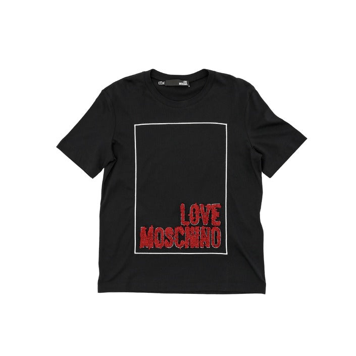 Love Moschino - Love Moschino Damen T-Shirt W 4 H06 14 M 3517 C74 BLACK