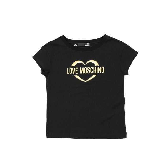 Love Moschino - Love Moschino Damen T-Shirt W 4 F30 2R E 1951 C74 BLACK