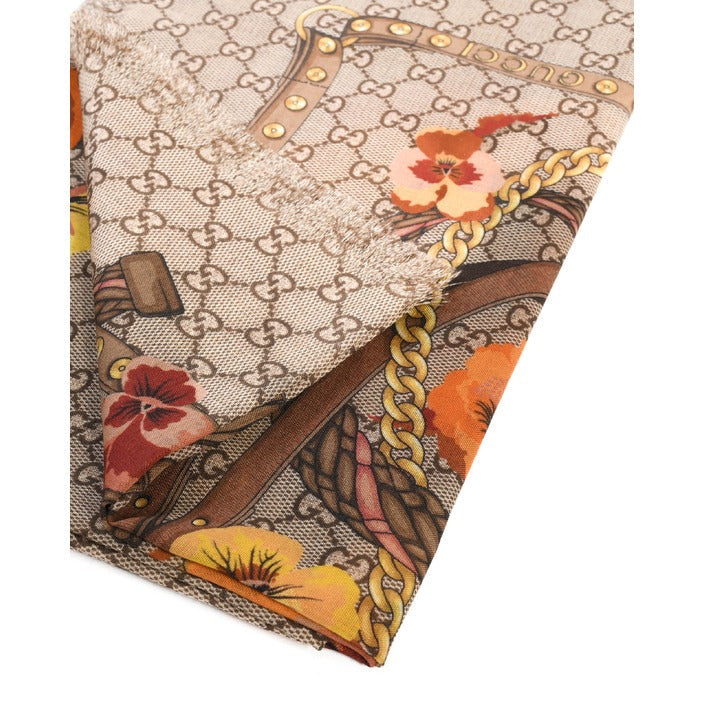 Gucci - Gucci Original GG Schal 100% Wolle 508797 3G200 7179