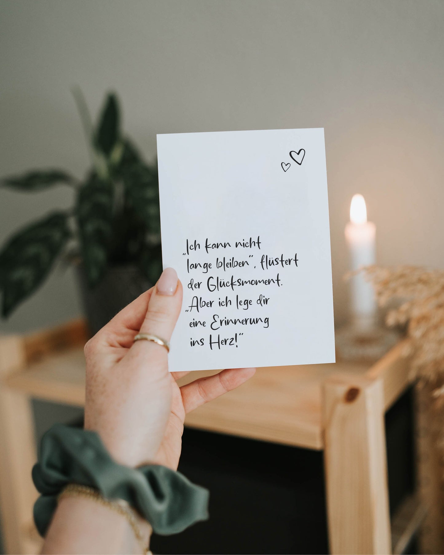 Glücksmoment · Postkarte