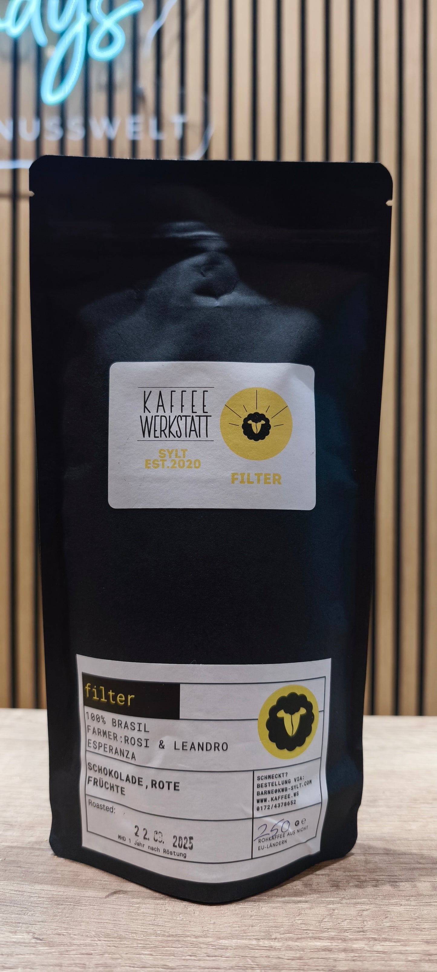 Kaffeewerkstatt Sylt - Filter ganze Bohne