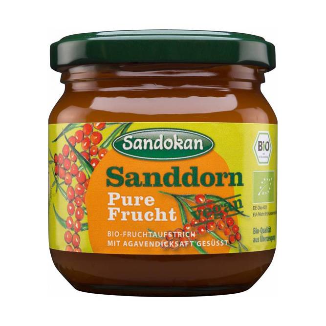 BIO-Sanddorn-Fruchtaufstrich "Pure Frucht" 225 g