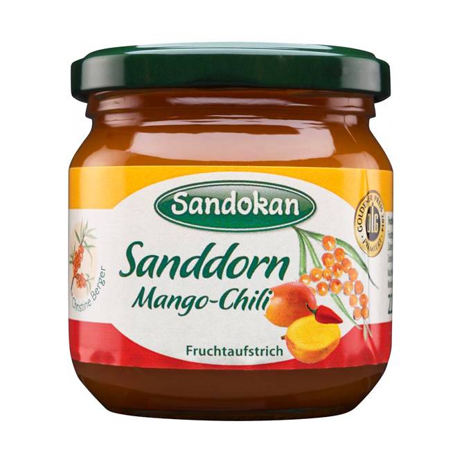 Fruchtaufstrich Sanddorn Mango-Chili 225 g