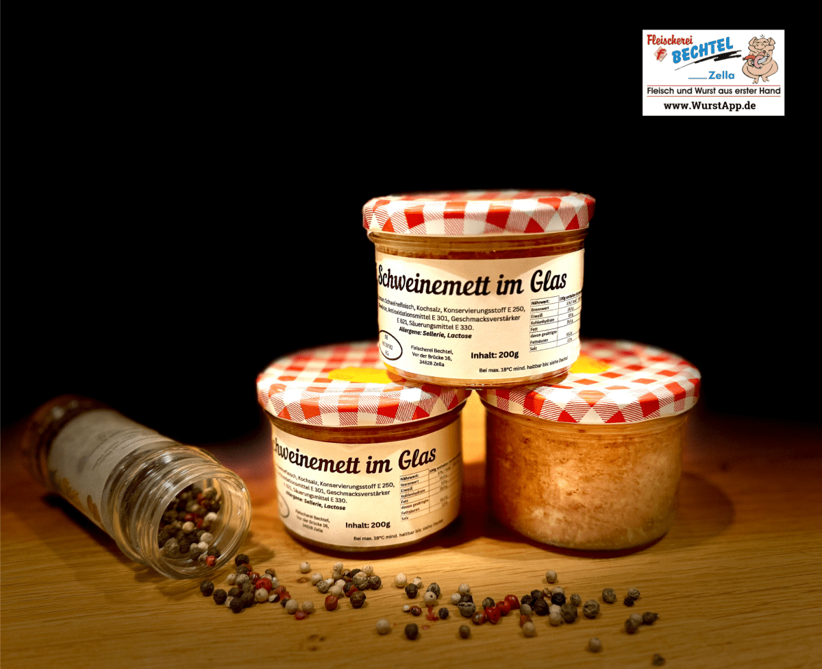 Schweinemett im Glas