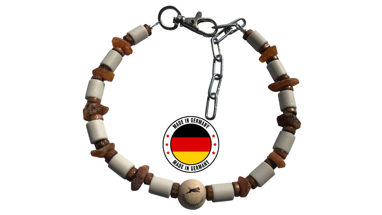 EM Keramik Kette Amberwood für Hunde