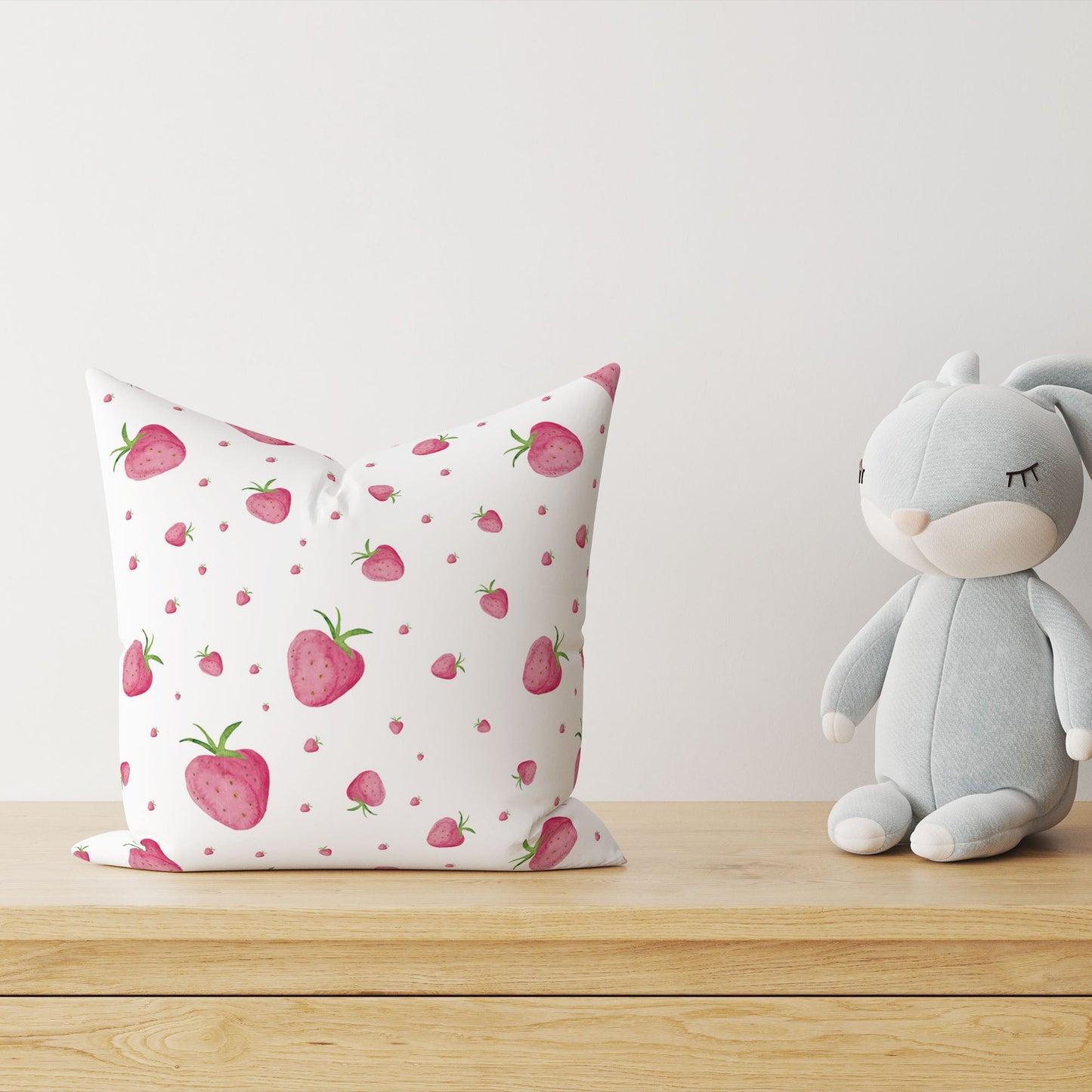 “Erdbeeren” Premium Kinder Dekokissen