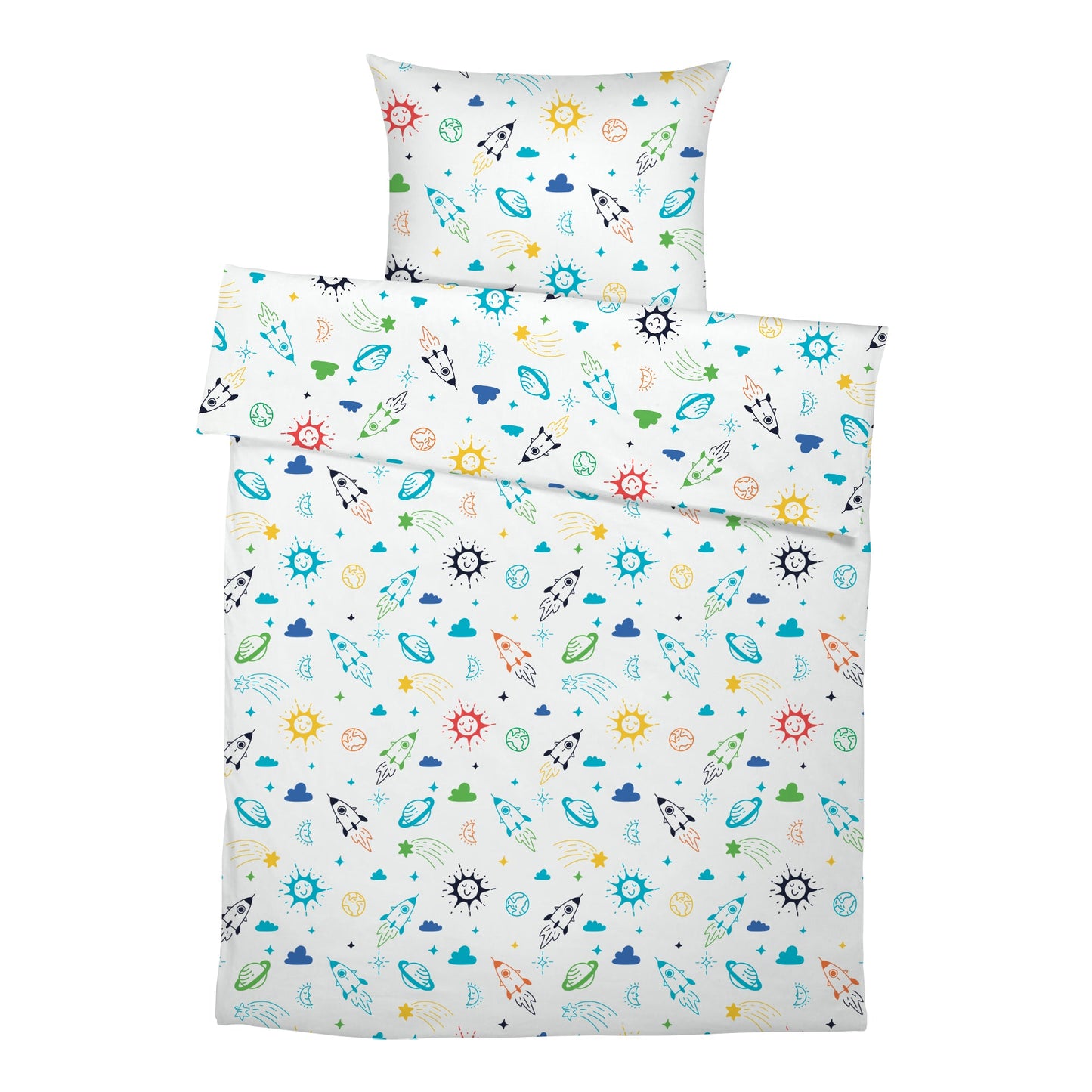 "Weltall" Premium Kinderbettwäsche