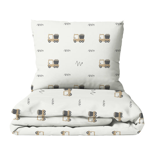 "Baufahrzeuge" Premium Kinderbettwäsche